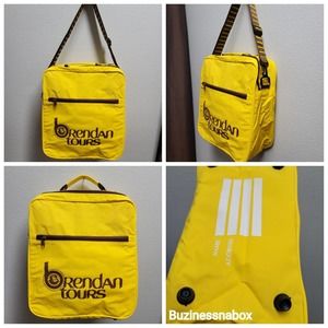 Vtg Brendan Tours Vinyl Travel Tote Bag
